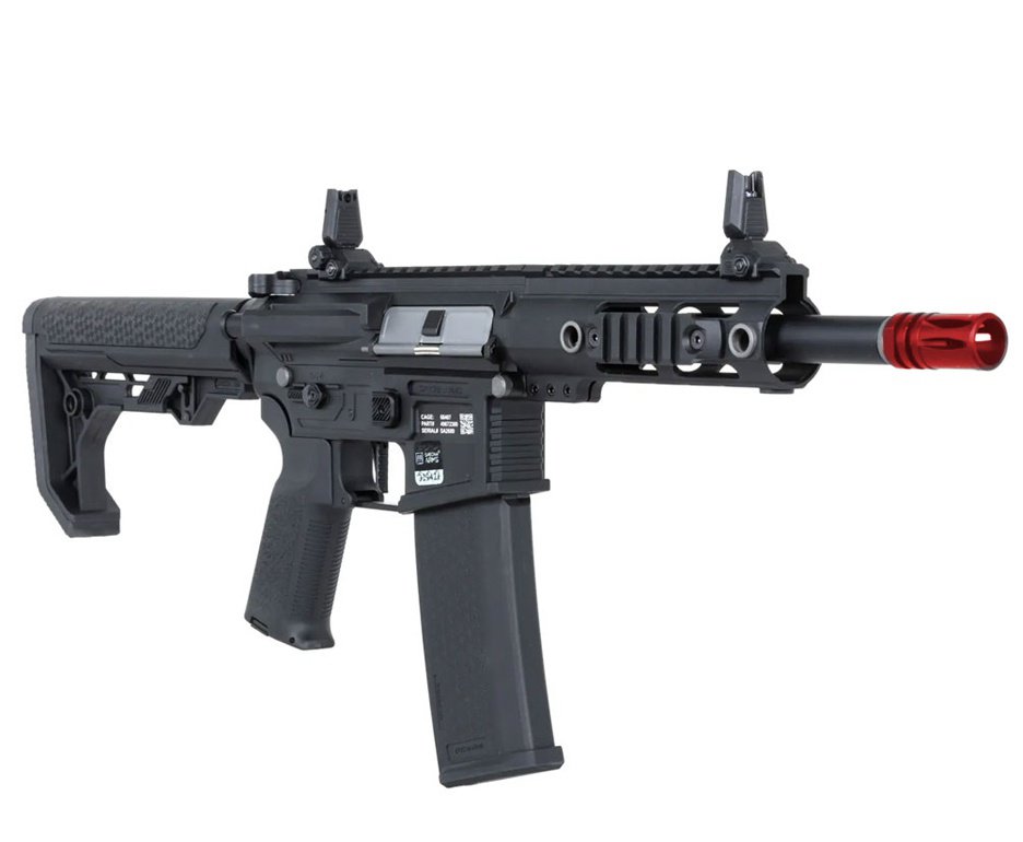 Rifle de Airsoft AEG SA-F04 Black FLEX HAL ETU Gen 2 - Specna Arms + Capa + BBS + Alvos