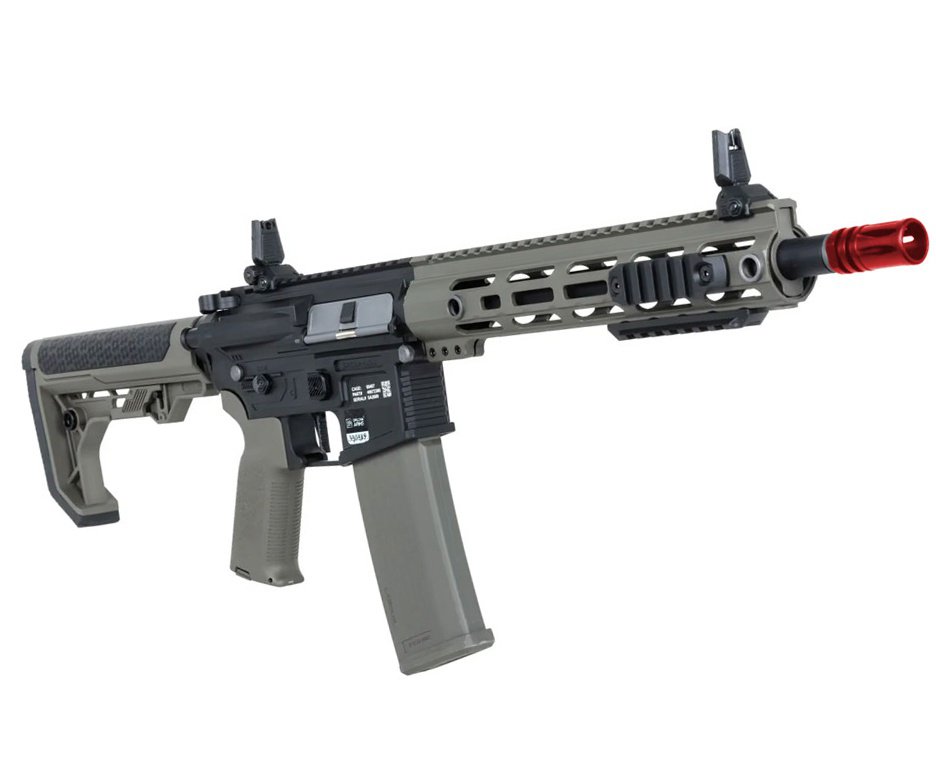 Rifle de Airsoft AEG SA-F08 Olive FLEX HAL ETU Gen 2 - Specna Arms + Capa + BBS + Alvos + Red Dot + Óleo + Laser + Desengripante / Anticorrosivo + Kit Fluidos + Kit de Limpeza