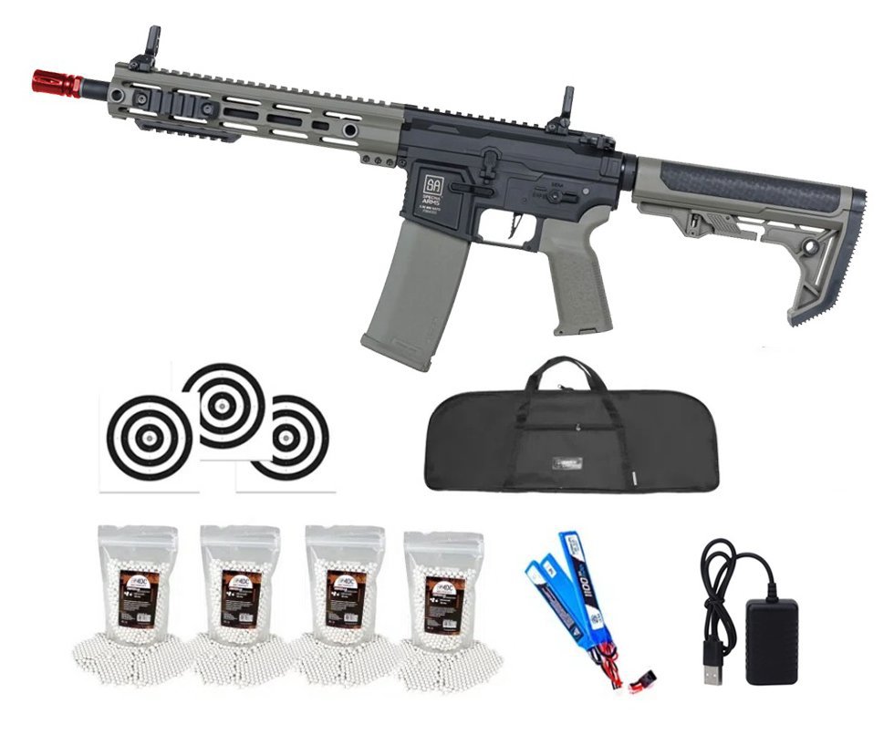 Rifle de Airsoft AEG SA-F08 Olive FLEX HAL ETU Gen 2 - Specna Arms + Capa + BBS + Alvos