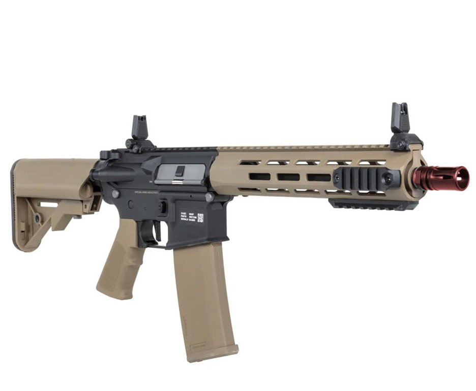Rifle de Airsoft AEG SA-F03 Gen2 Half Tan FLEX HAL ETU - Specna Arms + Capa + BBS + Alvos + Red Dot + Kit de Limpeza