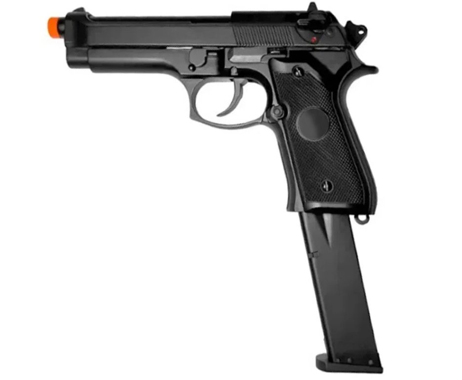 Pistola de Airsoft GBB M92 Blowback Double Bell 726 6mm - FXR Armas + GBB + BBS + Alvos