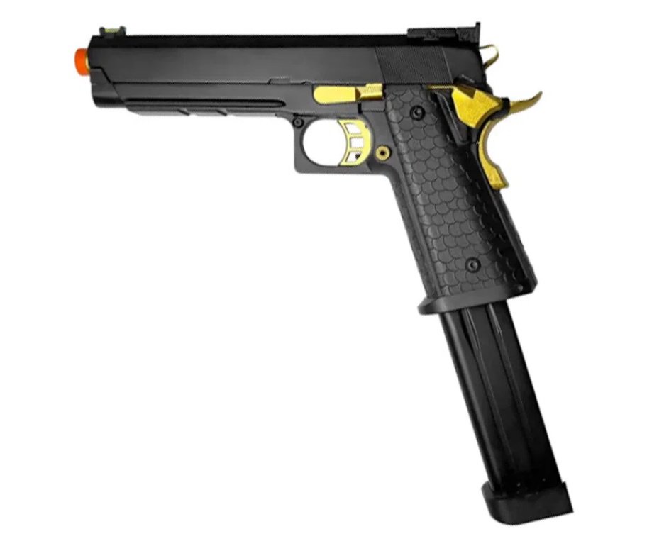 Pistola de Airsoft GBB 1911 Hi-Capa Double Bell 79A 6mm - FXR Armas + GBB + BBS + Alvos