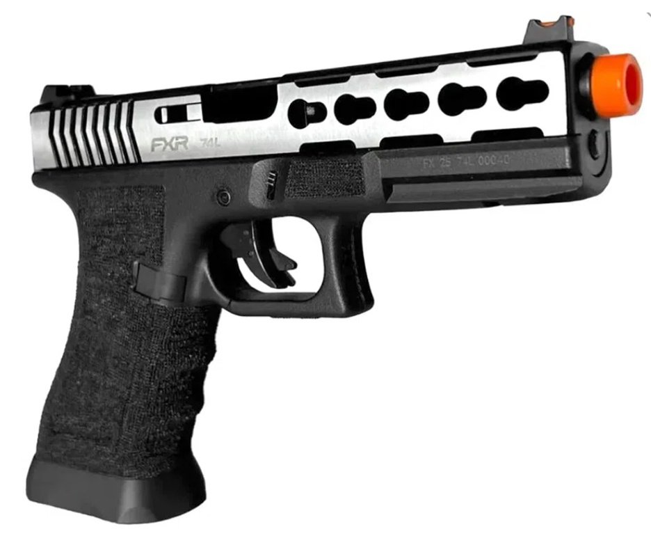 Pistola de Airsoft GBB Glock G17 Custom Double Bell 17/74L 6mm - FXR Armas + GBB + BBS + Alvos