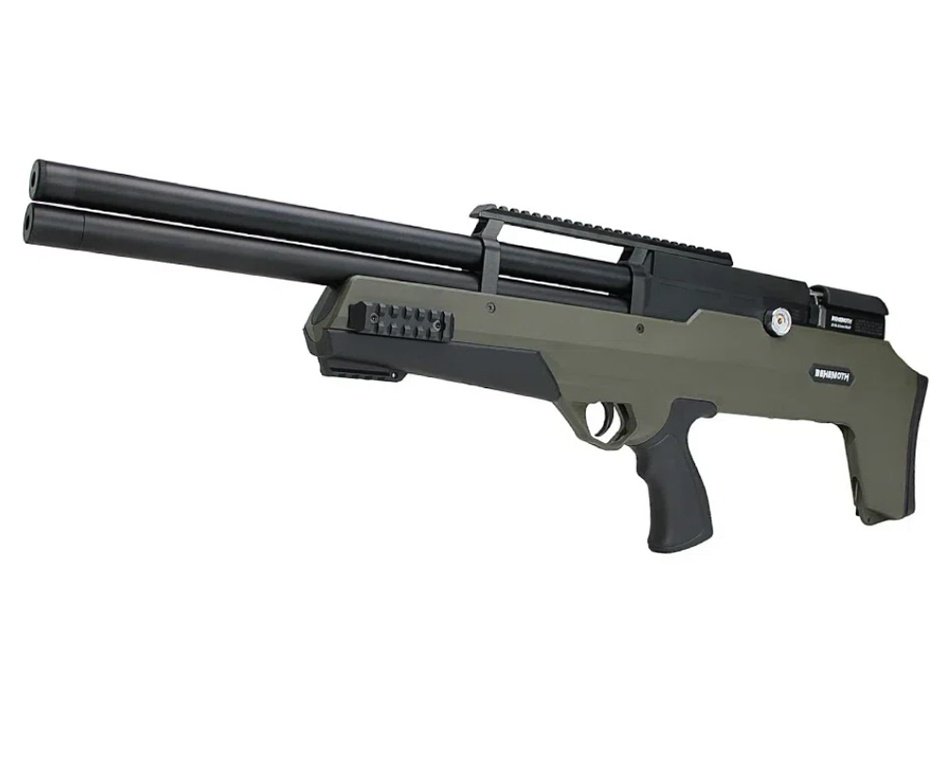 Carabina de Pressão PCP Nova Vista Bullpup Behemoth PS-R2-SF 5.5mm Green com reguladora + Case FXR + Bomba
