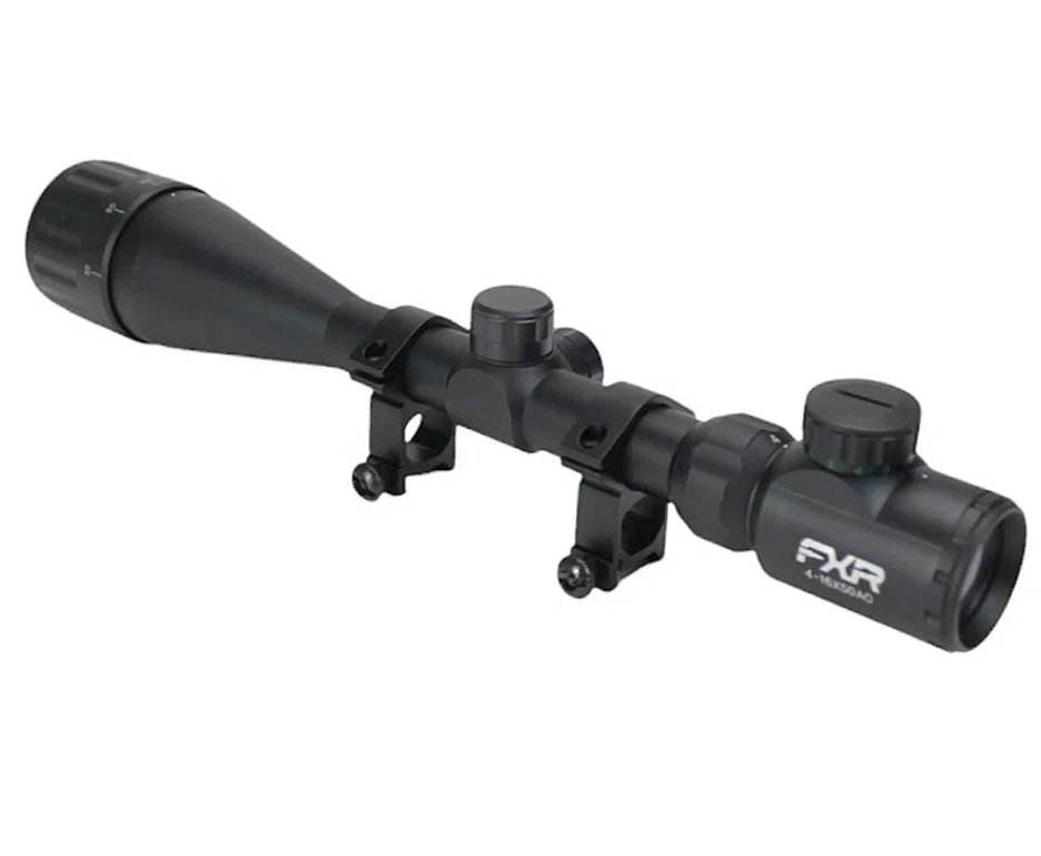 Carabina PCP Nova Vista Avenge-X X1 BT 5,5mm Preta 360cc - Nova vista + Bomba + Case + Luneta 4-16x50 + Chumbo + Alvos + Kit de Limpeza + Desengripante / Anticorrosivo