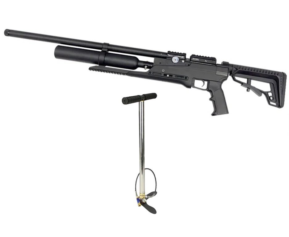 Carabina PCP Nova Vista Avenge-X X1 BT 5,5mm Preta 360cc - Nova vista + Bomba