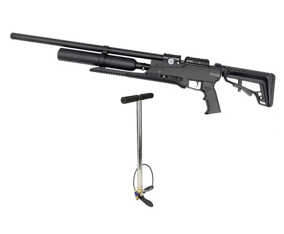 Carabina PCP Nova Vista Avenge-X X1 BT 5,5mm Preta 360cc - Nova vista + Bomba