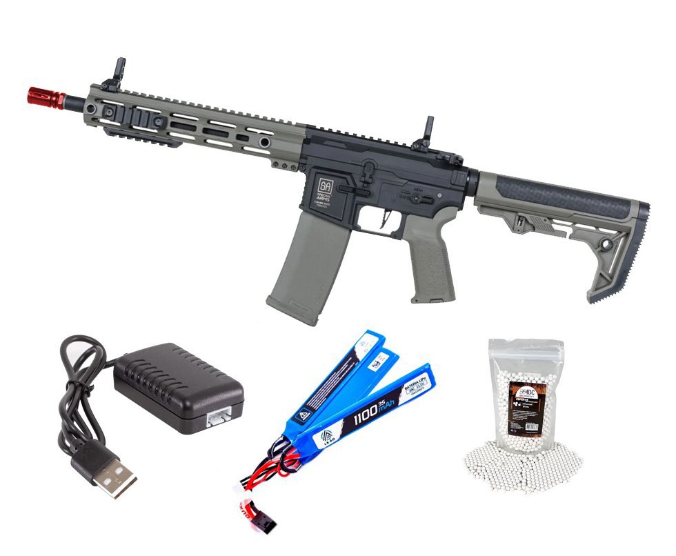 Rifle de Airsoft AEG SA-F08 Olive FLEX HAL ETU Gen 2 - Specna Arms + BBS