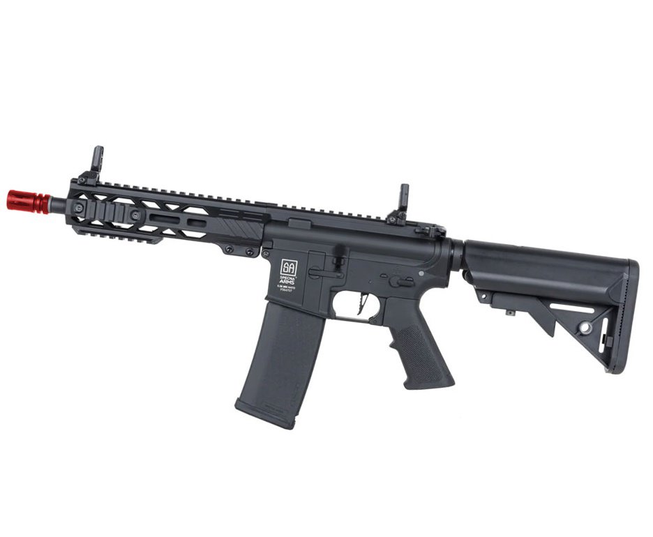 Rifle de Airsoft AEG SA-F08 Black FLEX HAL ETU Gen 2 - Specna Arms + Alvos + Desengripante / Anticorrosivo