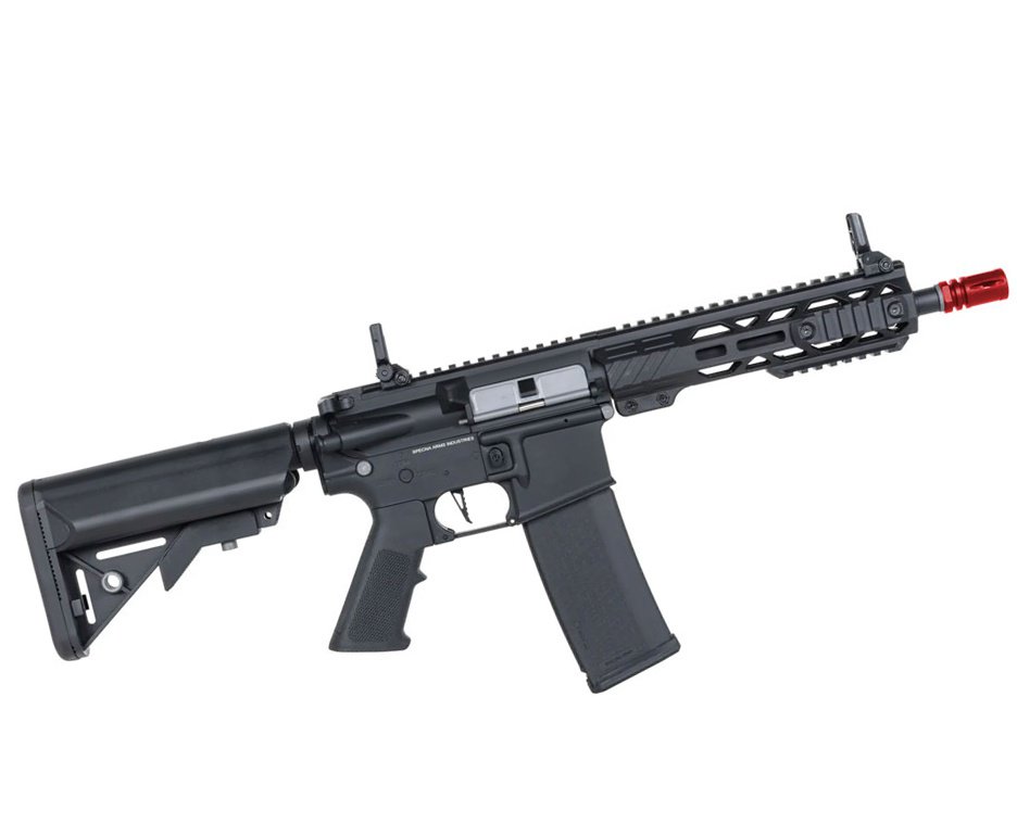 Rifle de Airsoft AEG SA-F08 Black FLEX HAL ETU Gen 2 - Specna Arms + Alvos + Desengripante / Anticorrosivo