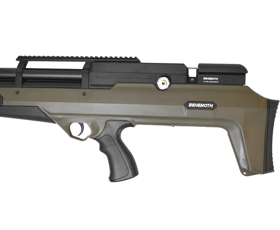 Carabina de Pressão PCP Nova Vista Bullpup Behemoth PS-R3-S 5,5mm Verde Militar