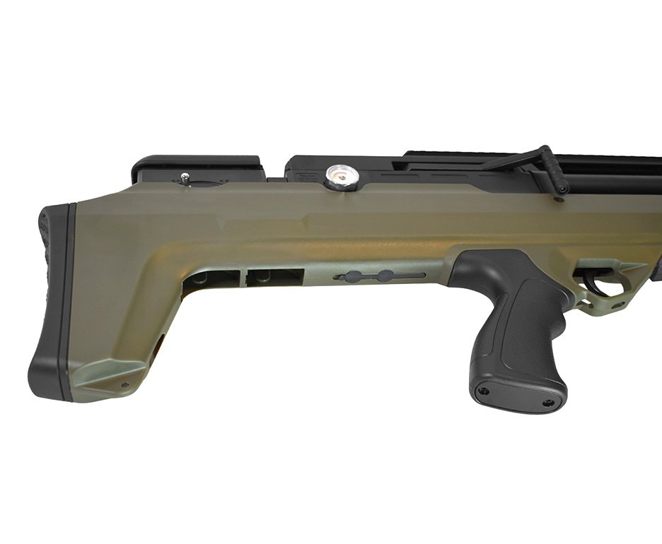 Carabina de Pressão PCP Nova Vista Bullpup Behemoth PS-R3-S 5,5mm Verde Militar