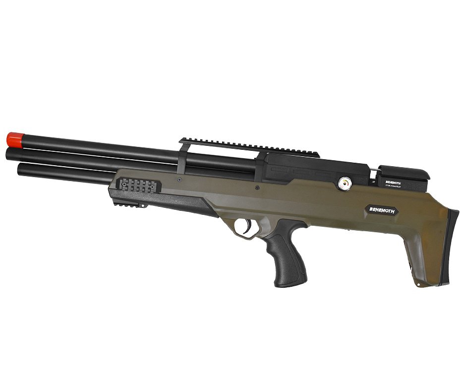 Carabina de Pressão PCP Nova Vista Bullpup Behemoth PS-R3-SF 5,5mm Verde Militar