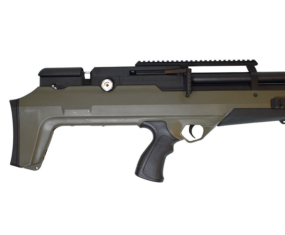 Carabina de Pressão PCP Nova Vista Bullpup Behemoth PS-R3-S 5,5mm Verde Militar