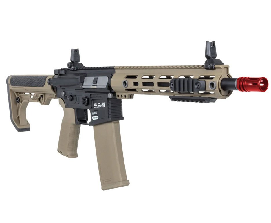Rifle de Airsoft AEG SA-F05 Half Tan FLEX HAL ETU Gen 2 - Specna Arms + Alvos + Desengripante / Anticorrosivo