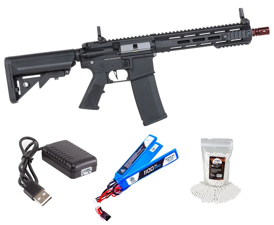 Rifle de Airsoft AEG SA-F03 Gen 2 Black FLEX HAL ETU - Specna Arms + BBS