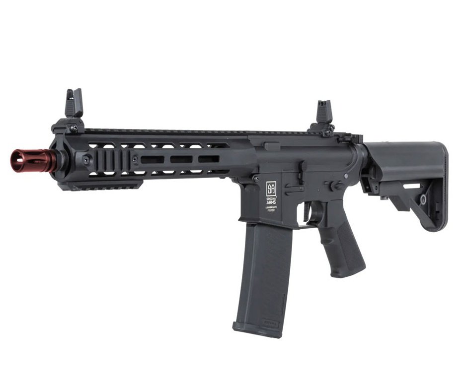 Rifle de Airsoft AEG SA-F03 Gen 2 Black FLEX HAL ETU - Specna Arms + Alvos + Desengripante / Anticorrosivo