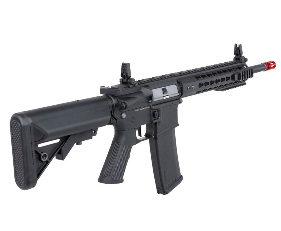 Rifle de Airsoft AEG SA-F02 Gen2 Black FLEX HAL ETU - Specna Arms + Alvos + Desengripante / Anticorrosivo