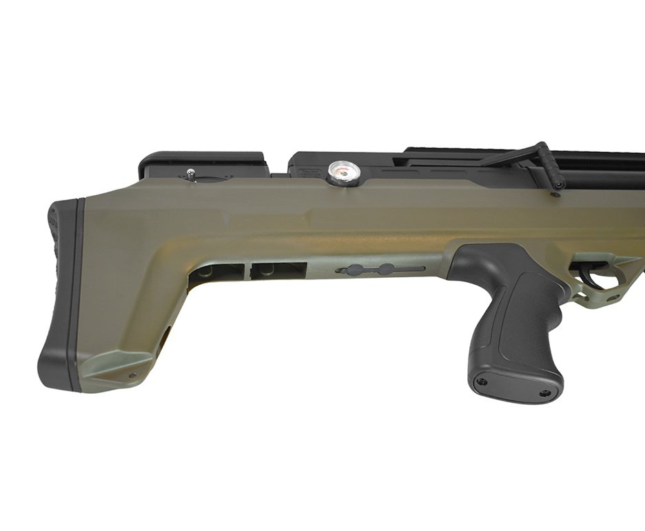 Carabina de Pressão PCP Nova Vista Bullpup Behemoth PS-R2-S 5,5 mm Verde Militar