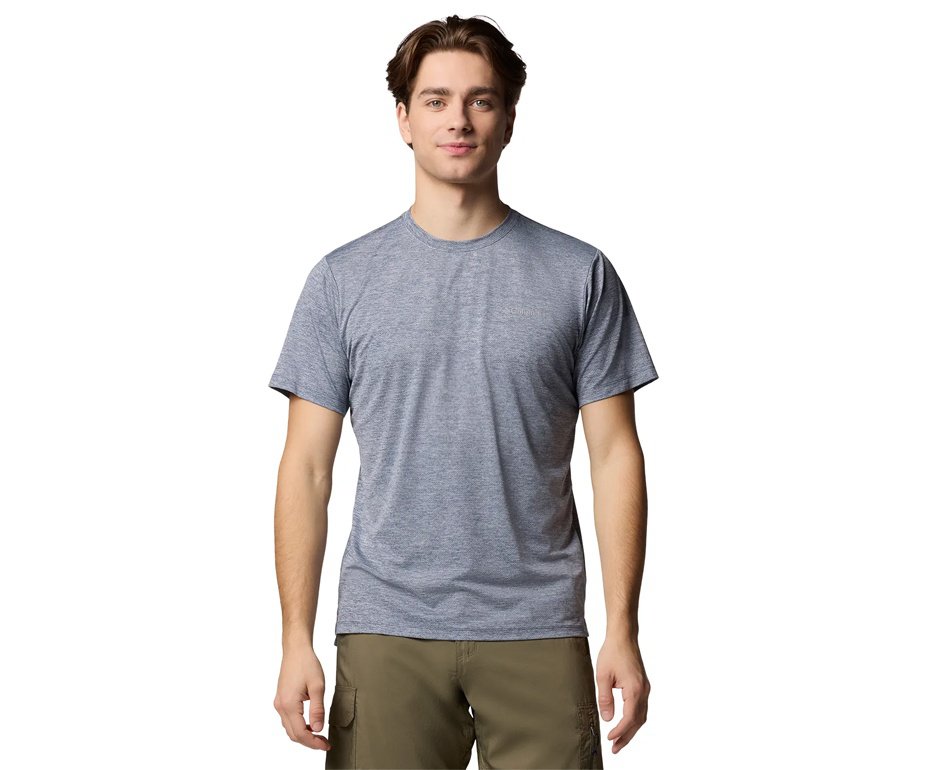 Camiseta Columbia Tech Trail Crew Neck II Masculina Collegiate Navy Heat