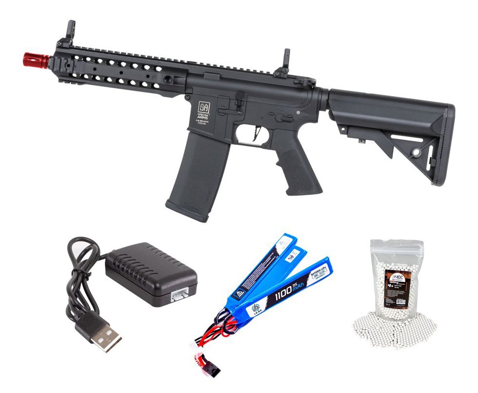 Rifle de Airsoft AEG SA-F01 Gen 2 Black FLEX HAL ETU - Specna Arms + BBS