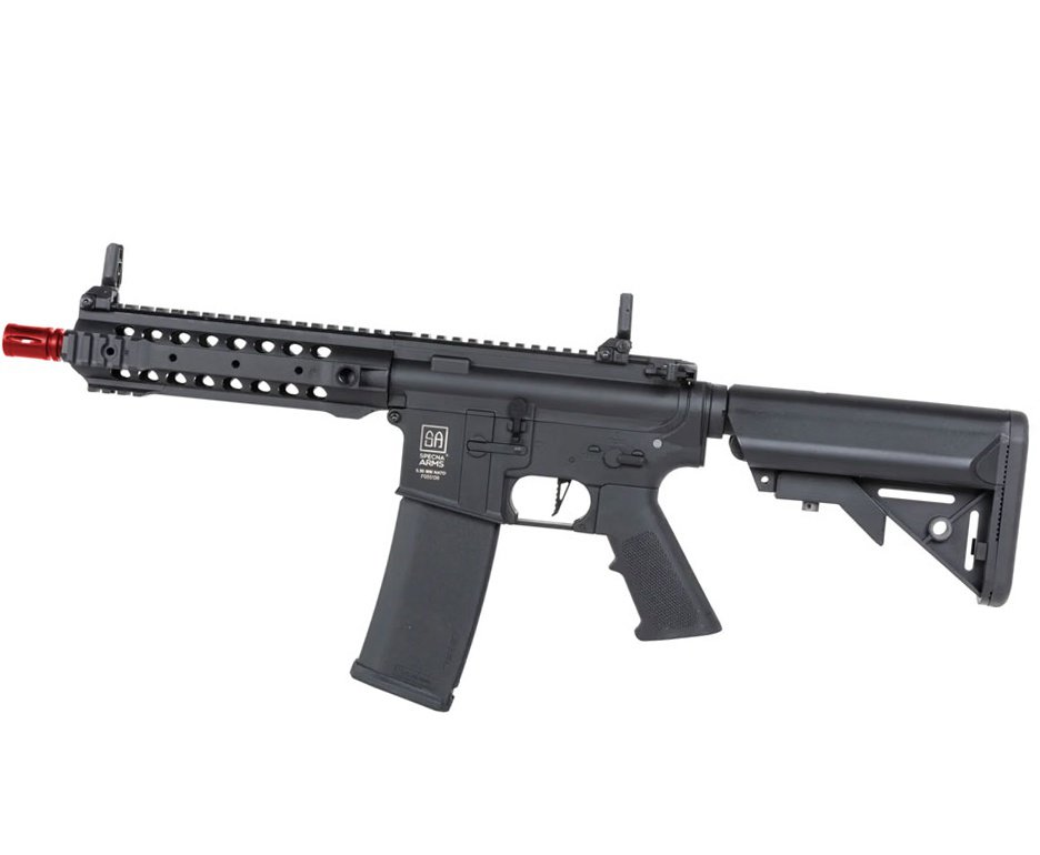 Rifle de Airsoft AEG SA-F01 Gen 2 Black FLEX HAL ETU - Specna Arms + Alvos + Desengripante / Anticorrosivo