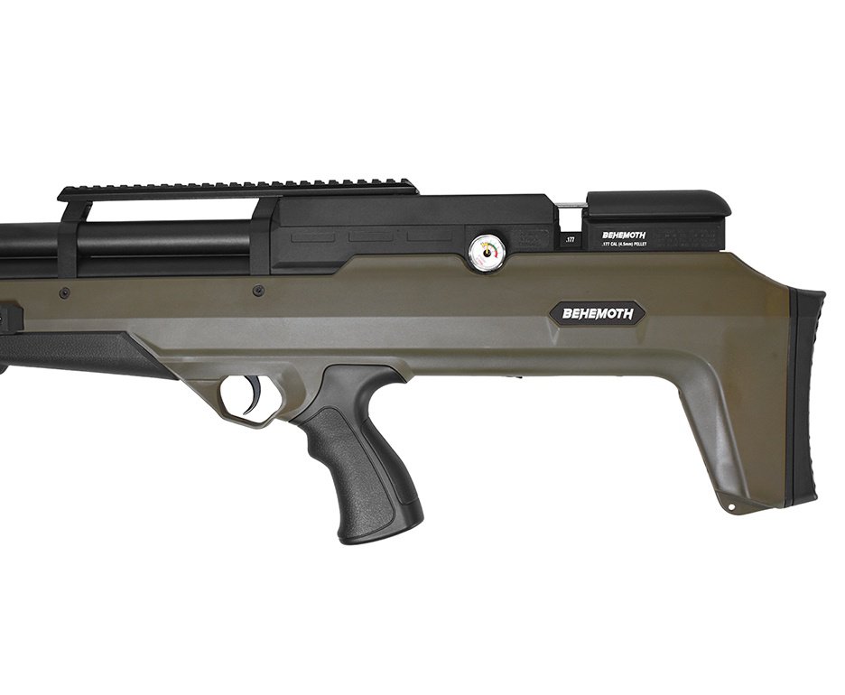 Carabina de Pressão PCP Nova Vista Bullpup Behemoth PS-R2-SF 6,35 mm Verde Militar