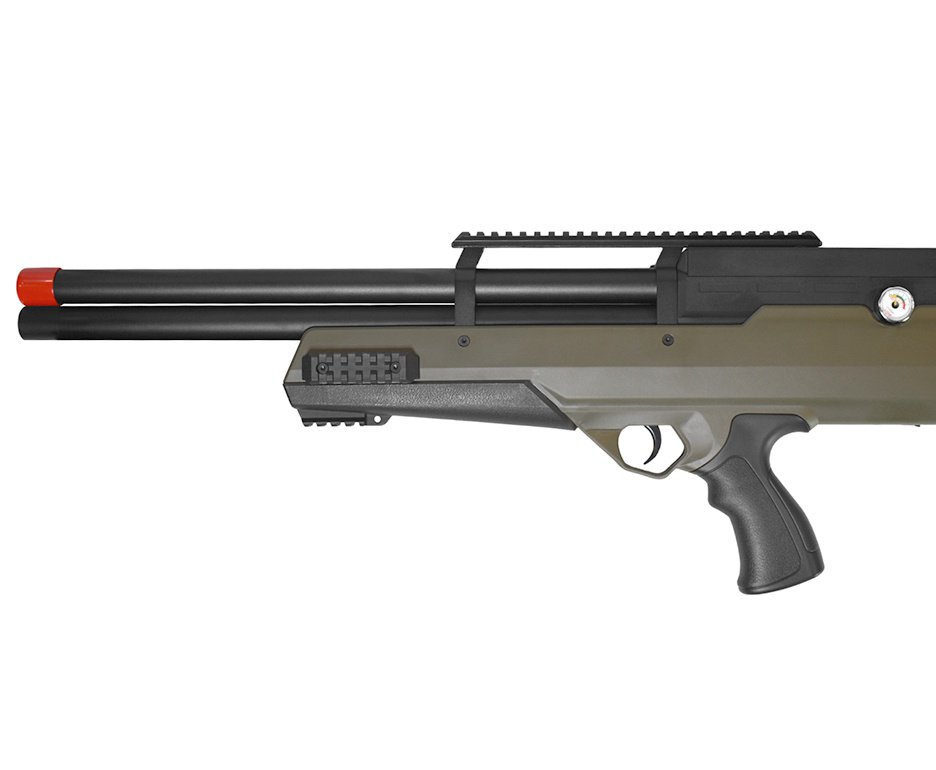Carabina de Pressão PCP Nova Vista Bullpup Behemoth PS-R2-SF 6,35 mm Verde Militar