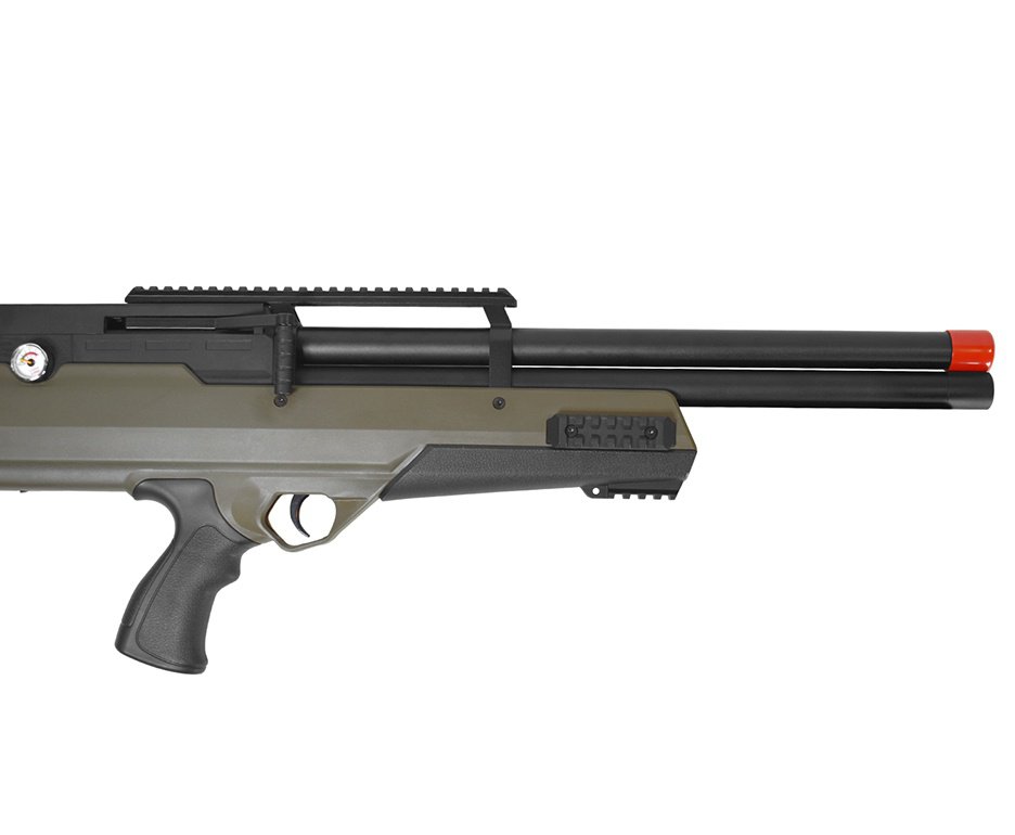 Carabina de Pressão PCP Nova Vista Bullpup Behemoth PS-R2-SF 6,35 mm Verde Militar
