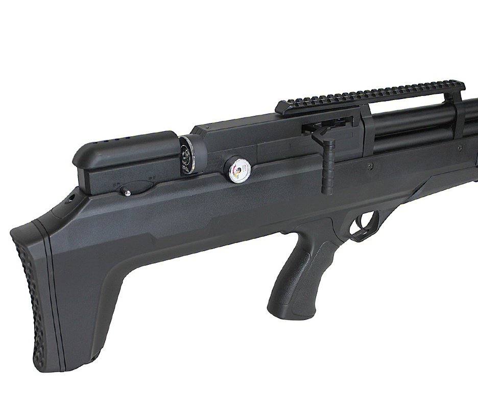 Carabina de Pressão PCP Nova Vista Bullpup Behemoth PS-R2-SF 6,35 mm Preta