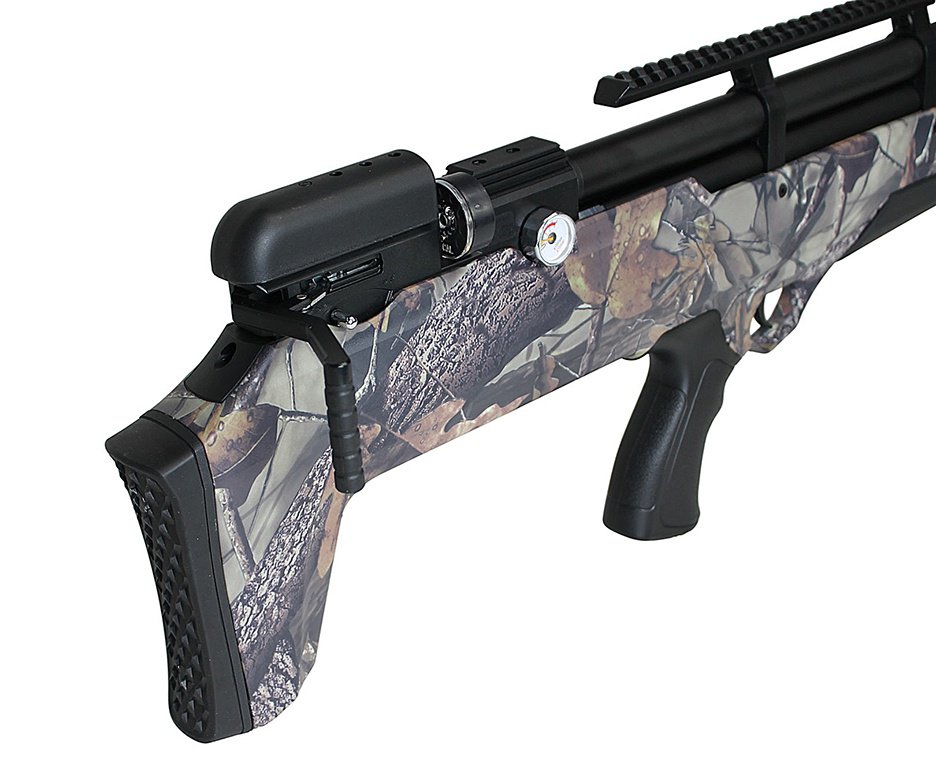 Carabina de Pressão PCP Nova Vista Bullpup Behemoth PS-R2-S 5.5mm CAMU com reguladora