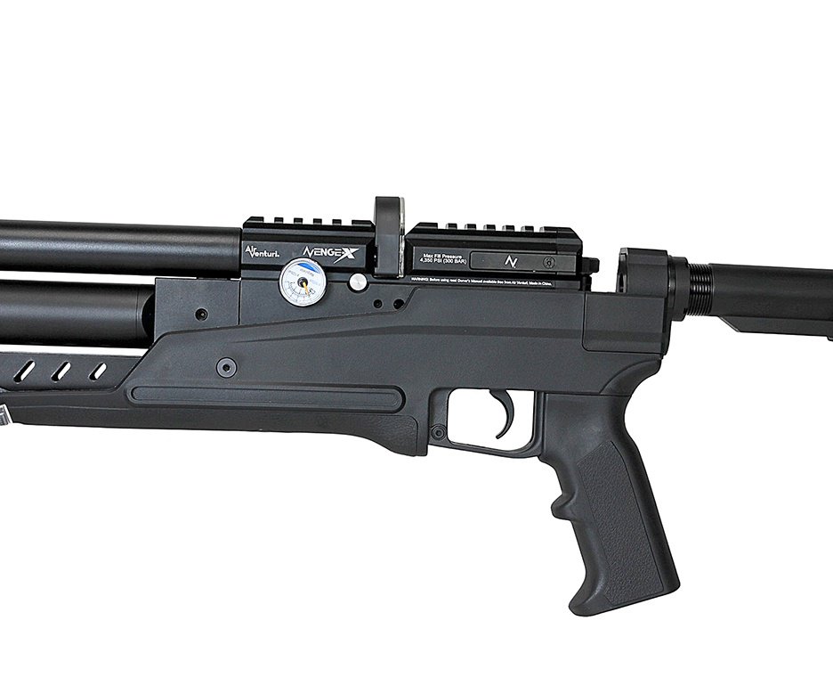 Carabina PCP Nova Vista Avenge-X X1 AT 5,5mm táctica Preta