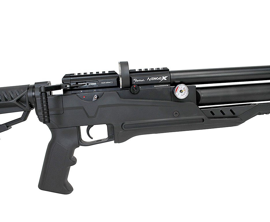 Carabina PCP Nova Vista Avenge-X X1 AT 5,5mm táctica Preta