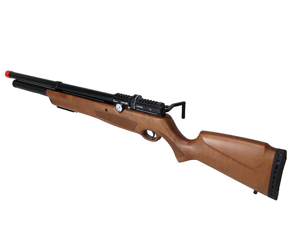 Carabina de Pressão PCP Nova Vista Avenge-X X1 AW 5,5mm Wood Montecarlo + Bomba + Luneta 4x32