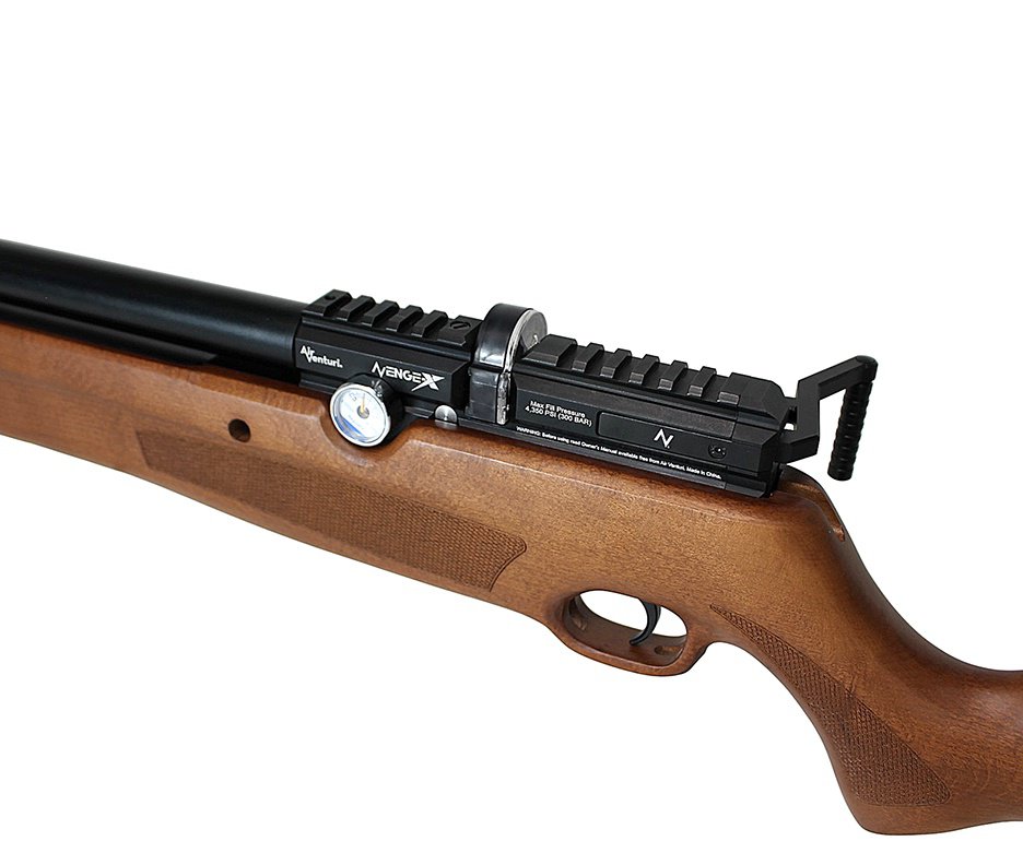 Carabina de Pressão PCP Nova Vista Avenge-X X1 AW 5,5mm Wood Montecarlo + Bomba + Luneta 4x32