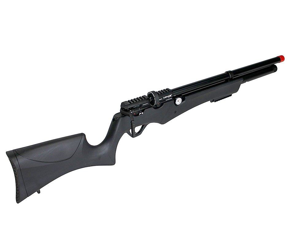 Carabina PCP Avenge-X X1 AS 5,5mm Montecarlo - Nova Vista + Bomba + Capa + Chumbo + Alvos + Luneta 4x32 + Bipé + Kit de Limpeza + Desengripante / Anticorrosivo