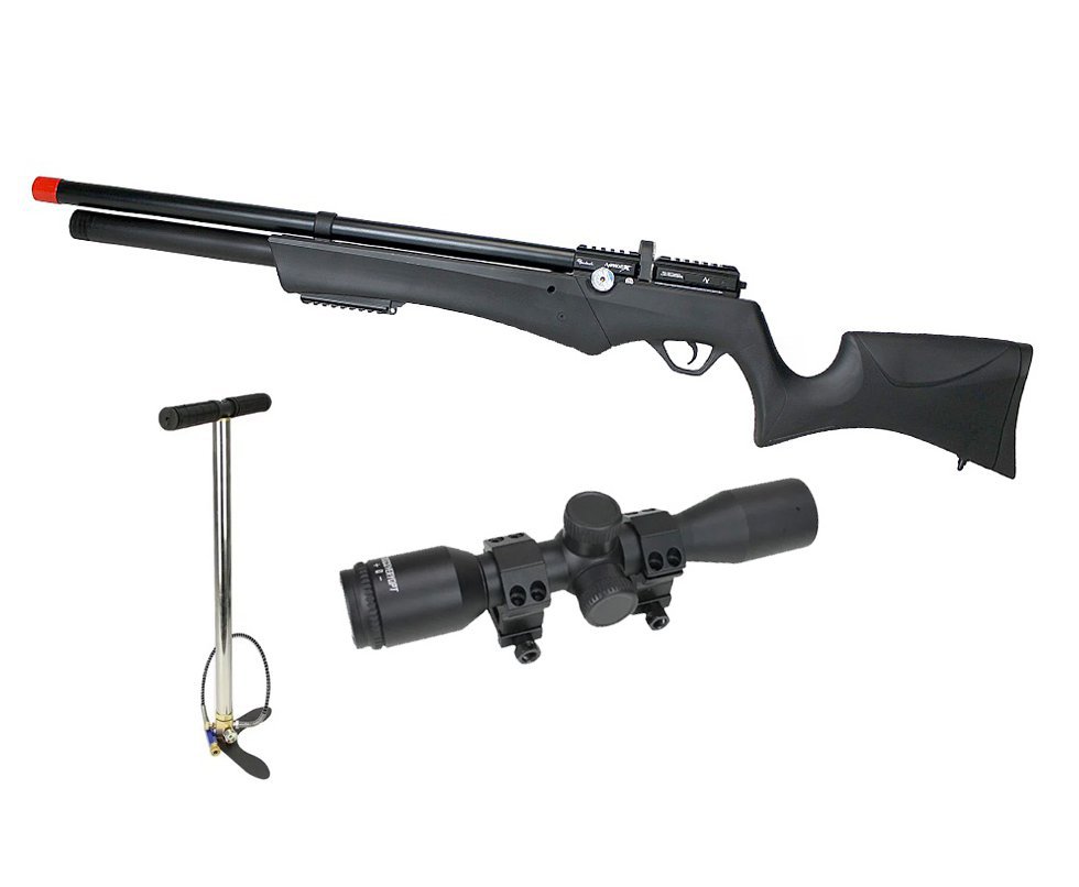 Carabina PCP Avenge-X X1 AS 5,5mm Montecarlo - Nova Vista + Bomba + Luneta 4x32