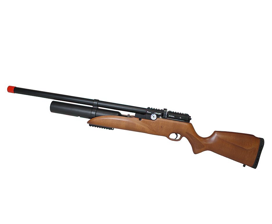 Carabina de Pressão PCP Nova Vista Avenge-X X1 BW 5,5mm Wood + Bomba + Capa + Chumbo + Alvos + Luneta 4-16x50 + Bipé