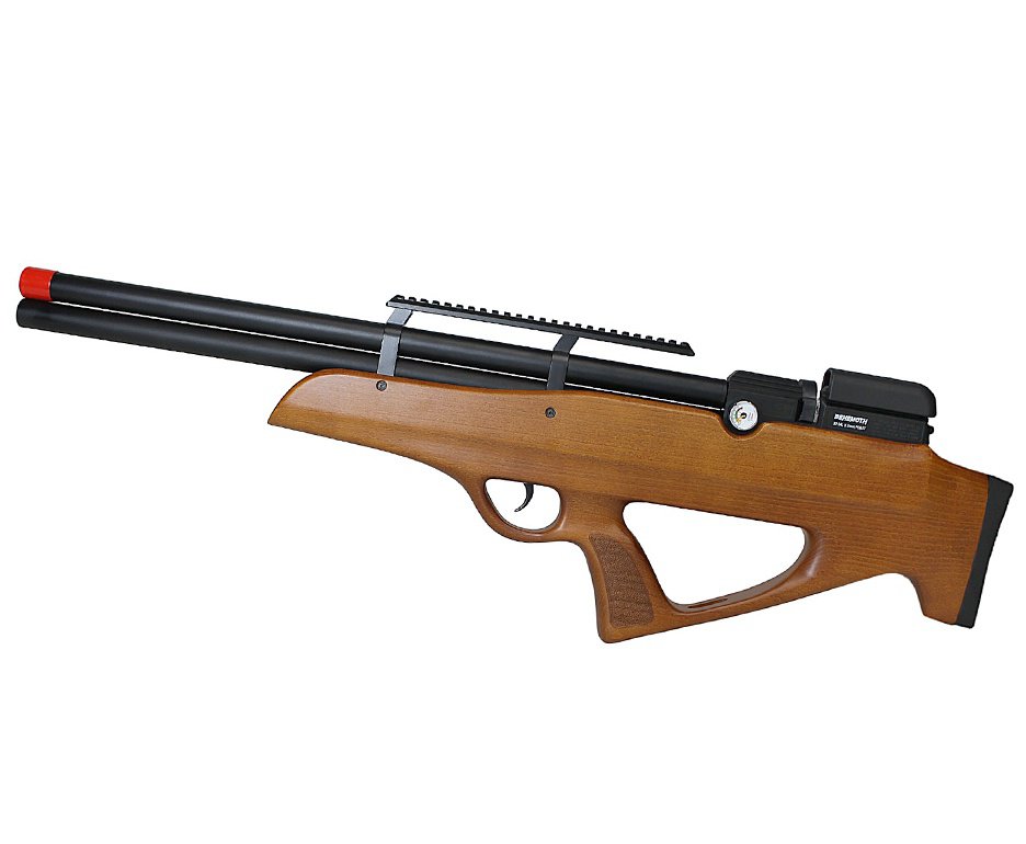 Carabina PCP Nova Vista Behemoth PS-R2-S Bullpup 5,5mm Wood + Bomba + Capa + Chumbo + Alvos + Luneta 4x32