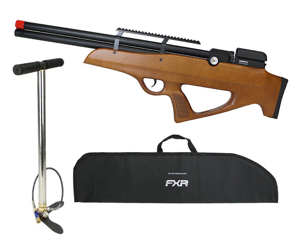 Carabina PCP Nova Vista Behemoth PS-R2-S Bullpup 5,5mm Wood + Bomba + Capa