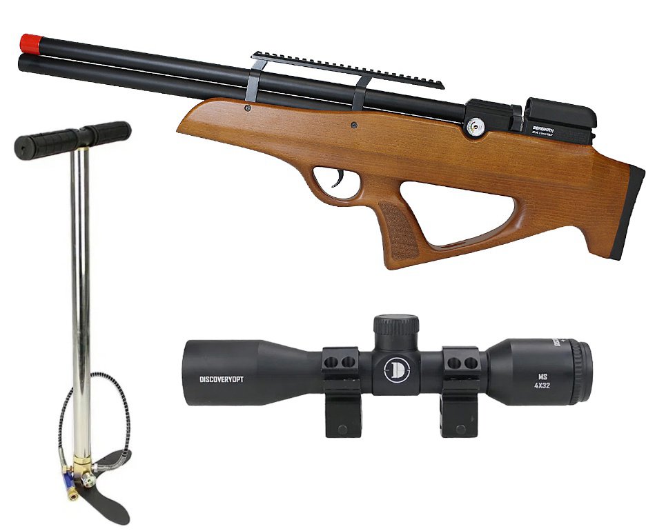 Carabina PCP Nova Vista Behemoth PS-R2-S Bullpup 5,5mm Wood + Bomba + Luneta 4x32