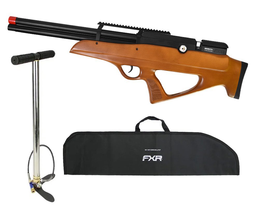 Carabina PCP Nova Vista Behemoth PS-R2-SF Bullpup 6,35mm Wood - Nova Vista + Bomba + Capa