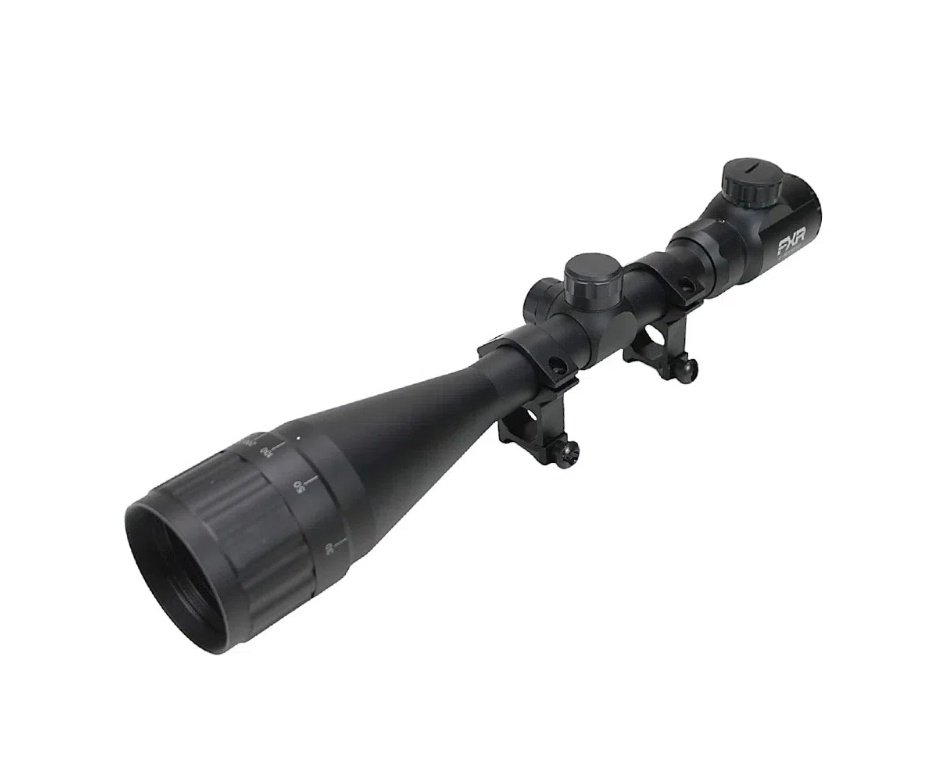 Carabina PCP Behemoth PS-R3-SF Bullpup 6,35mm Wood - Nova Vista + Bomba + Capa + Chumbo + Alvos + Luneta 4-16x50 + Kamuff + Kit de Limpeza + Desengripante / Anticorrosivo