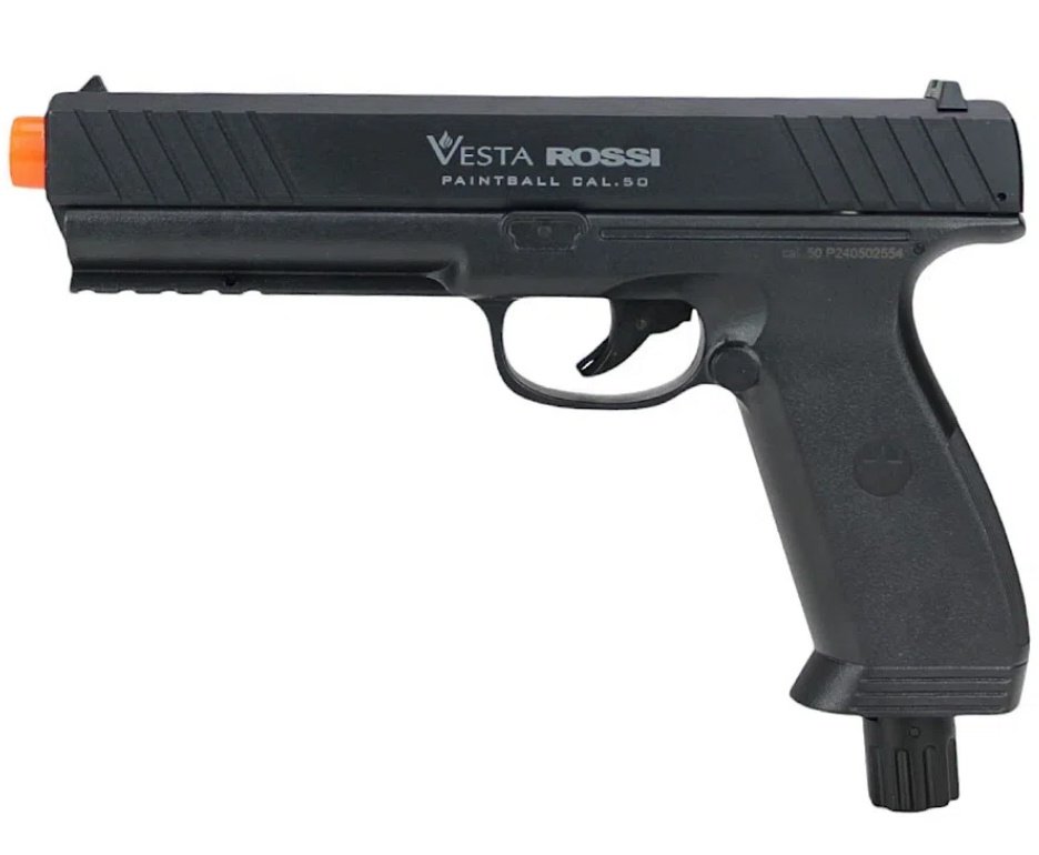Pistola CO2 Rossi Vesta .50 Home Defense PDW50 RAM LTL 16 Joules + Esferas de Polímero  + Co2 + Alvos