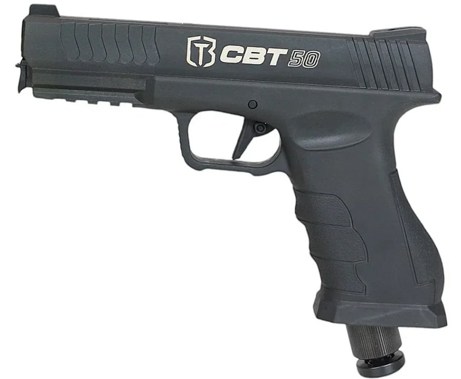 Pistola Home Defense CO2 CBT-50 Cal .50 HDP LDL - Combat + Esferas de Polímero  + Co2 + Alvos + Case + Óleo