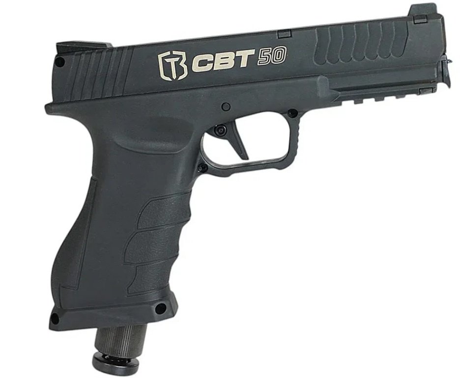 Pistola Home Defense CO2 CBT-50 Cal .50 HDP LDL - Combat + Esferas de Polímero + Co2 + Alvos