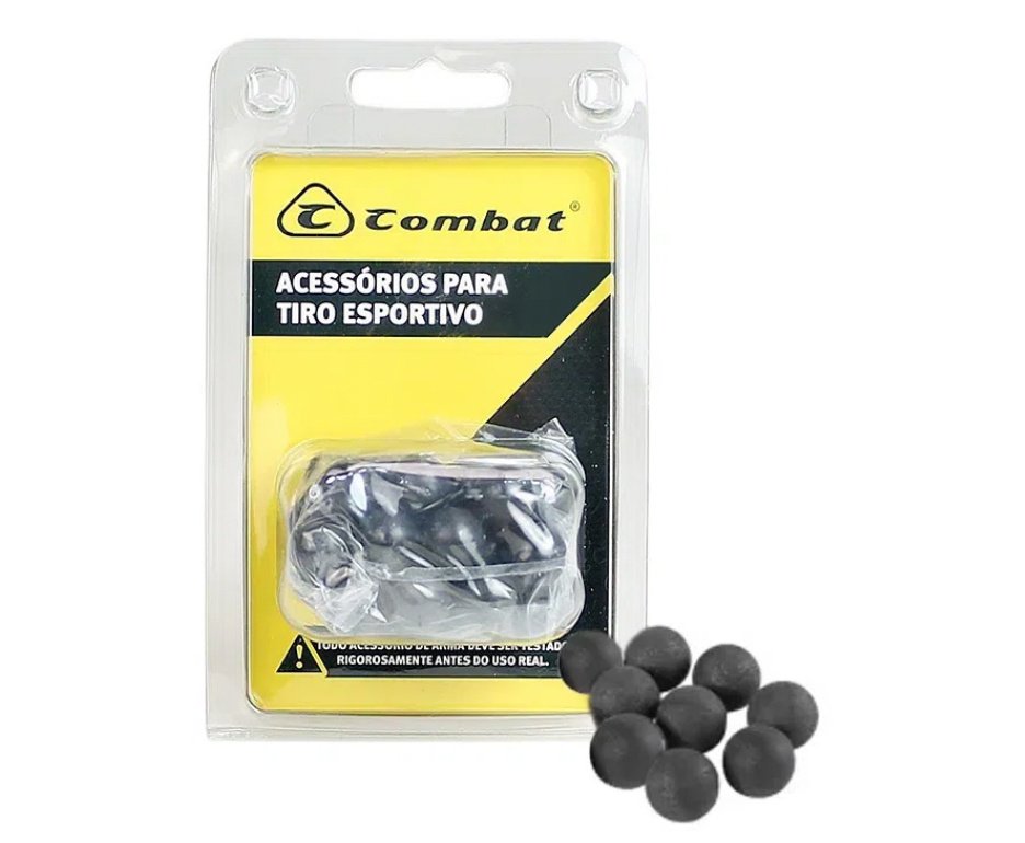 Pistola de Pressão CO2 Beeman BP50 .50 HDP LTL- Rossi + Esferas de Polímero + Co2 + Alvos + Case + Óleo