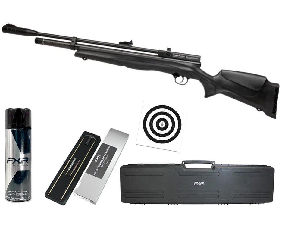 Carabina de Pressão PCP Beeman New 1336S Side Lever 60 Joules 5,5mm - Rossi + Case + Desengripante/Anticorrosivo + Kit Limpeza + Alvos