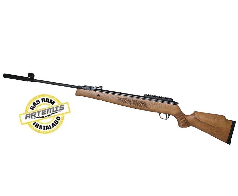 Carabina de Pressão Artemis GR1600W Falcon Gás Ram 5.5mm Com Supressor - FXR Armas
