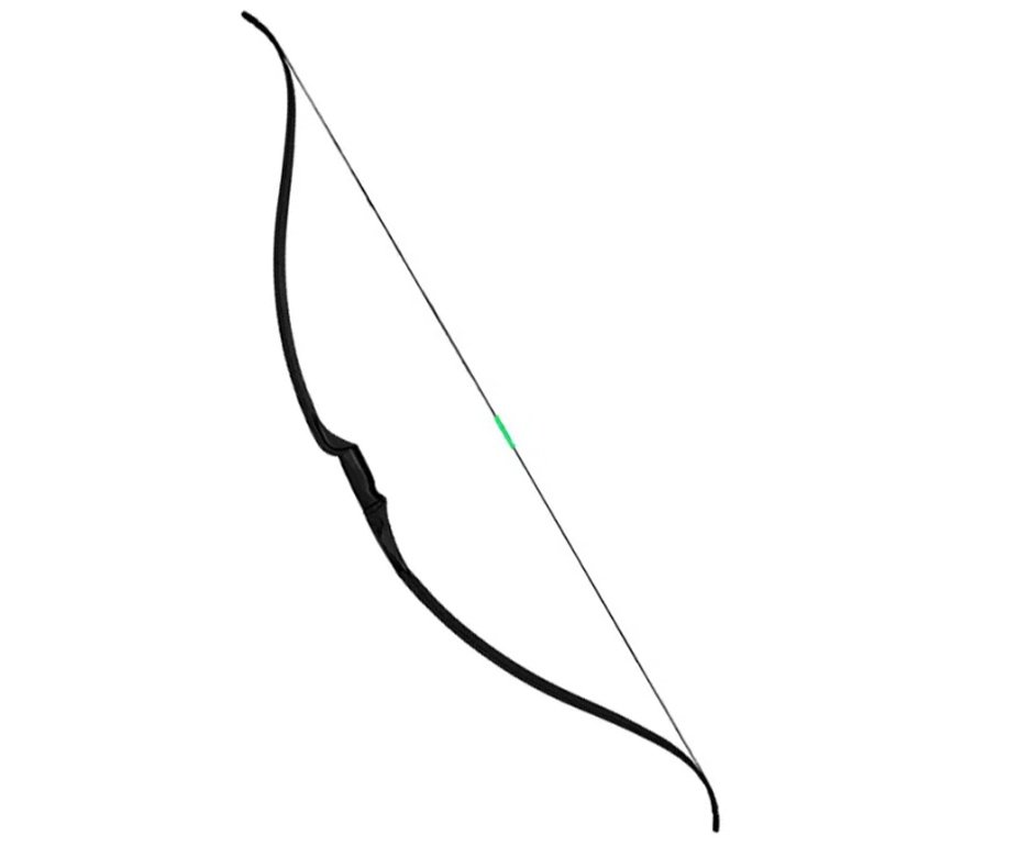 Arco Longo recurvo Hori-Zone Serpent 35lbs + 3 Flechas De Fibra Vidro 30" + Cera Lubrificante